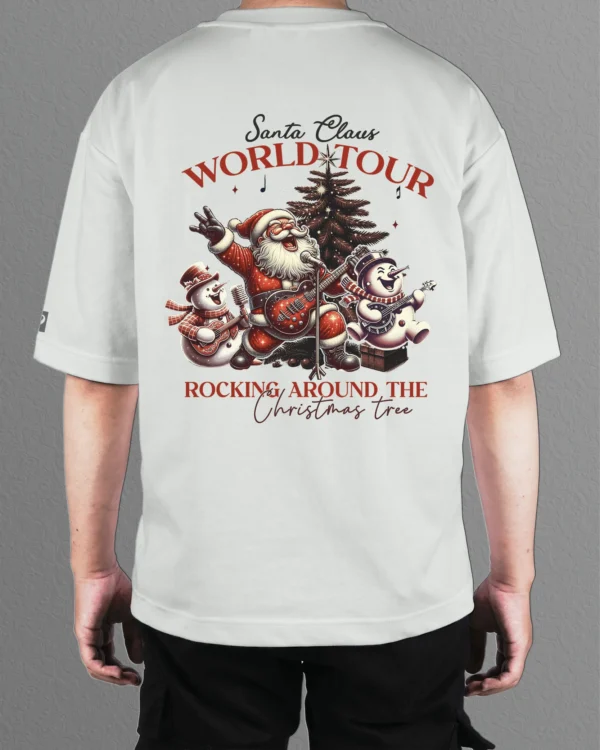 Koszulka świąteczna Gruba Premium <br>Santa Claus World Tour <br>Edycja Limitowana